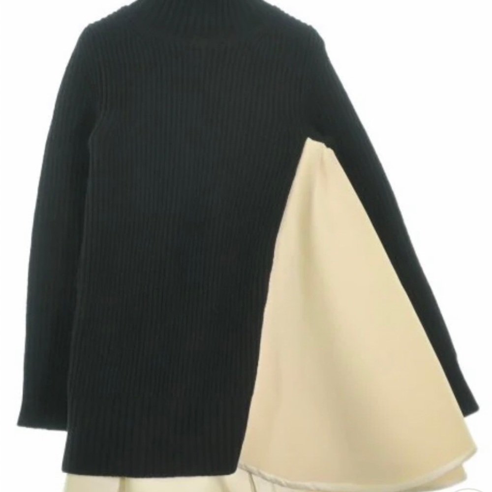 SACAI Chunky Ribbed Knit Sweater Polyurethane Women’s 3